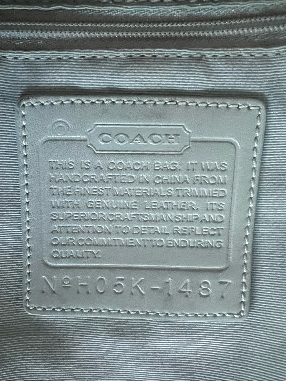VINTAGE Coach SoHo Slim Convertible in Signature Canvas and Blue Suede 2004 - Picture 10 of 14